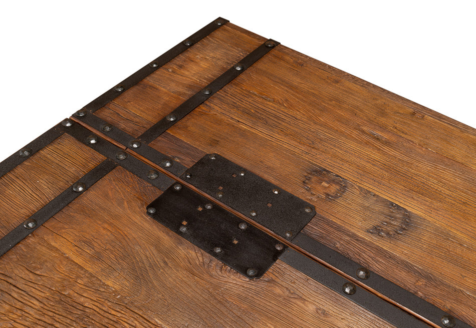 American Home Furniture | Sarreid - Antique Doors Coffee Table