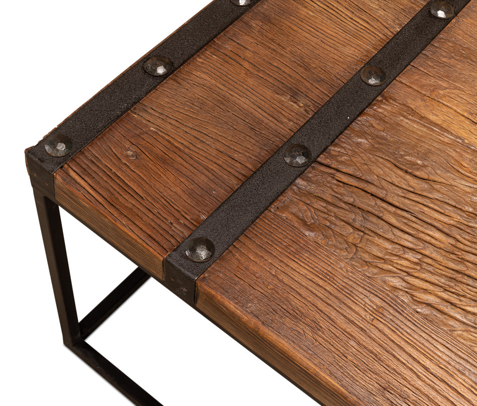 American Home Furniture | Sarreid - Antique Doors Coffee Table