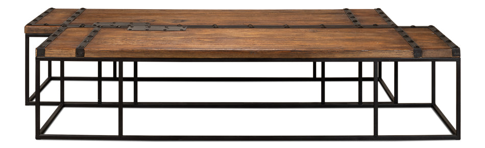 American Home Furniture | Sarreid - Antique Doors Coffee Table