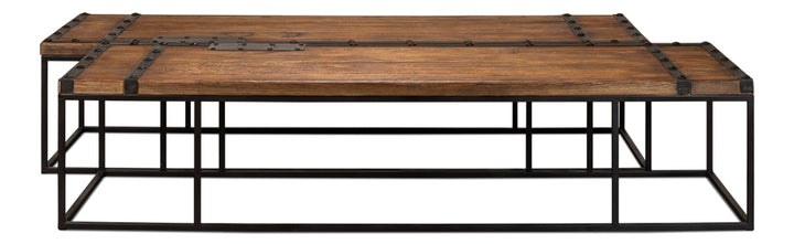 American Home Furniture | Sarreid - Antique Doors Coffee Table