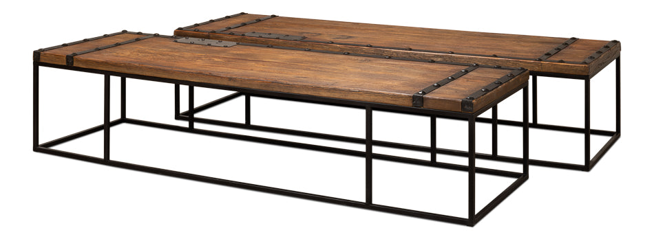 American Home Furniture | Sarreid - Antique Doors Coffee Table