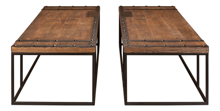 American Home Furniture | Sarreid - Antique Doors Coffee Table