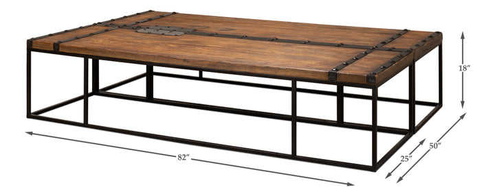 American Home Furniture | Sarreid - Antique Doors Coffee Table