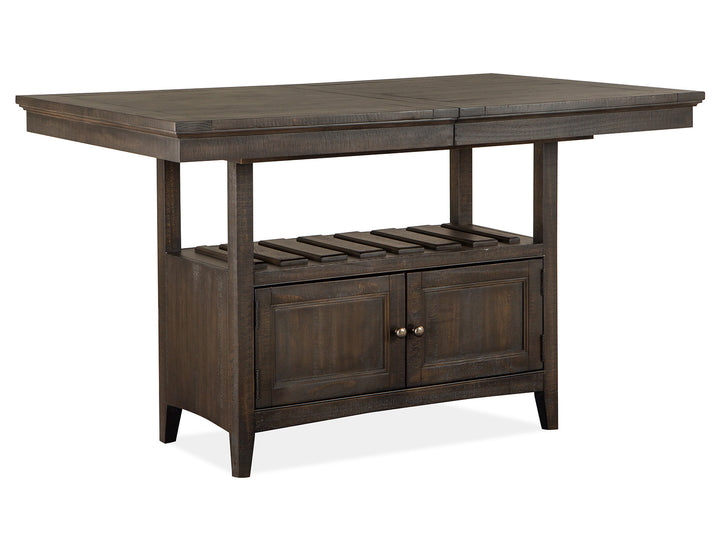Westley Falls Graphite Extendable Counter Height Dining Table - D4399-42