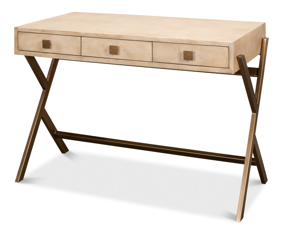 American Home Furniture | Sarreid - Stuart Leather Desk