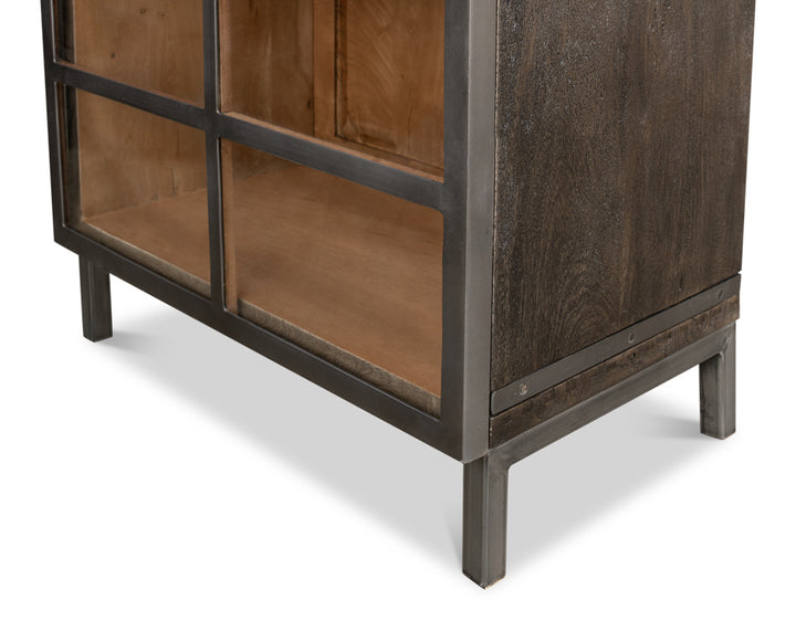 American Home Furniture | Sarreid - A Gem Of A Handle Display Cabinet - Left 