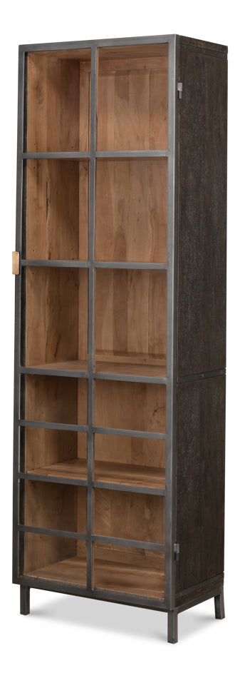 American Home Furniture | Sarreid - A Gem Of A Handle Display Cabinet Right 1