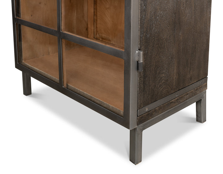 American Home Furniture | Sarreid - A Gem Of A Handle Display Cabinet Right 1