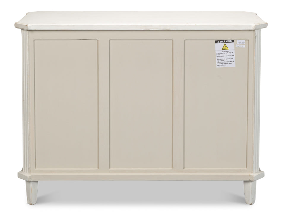 American Home Furniture | Sarreid - Altus Commode - Antique White