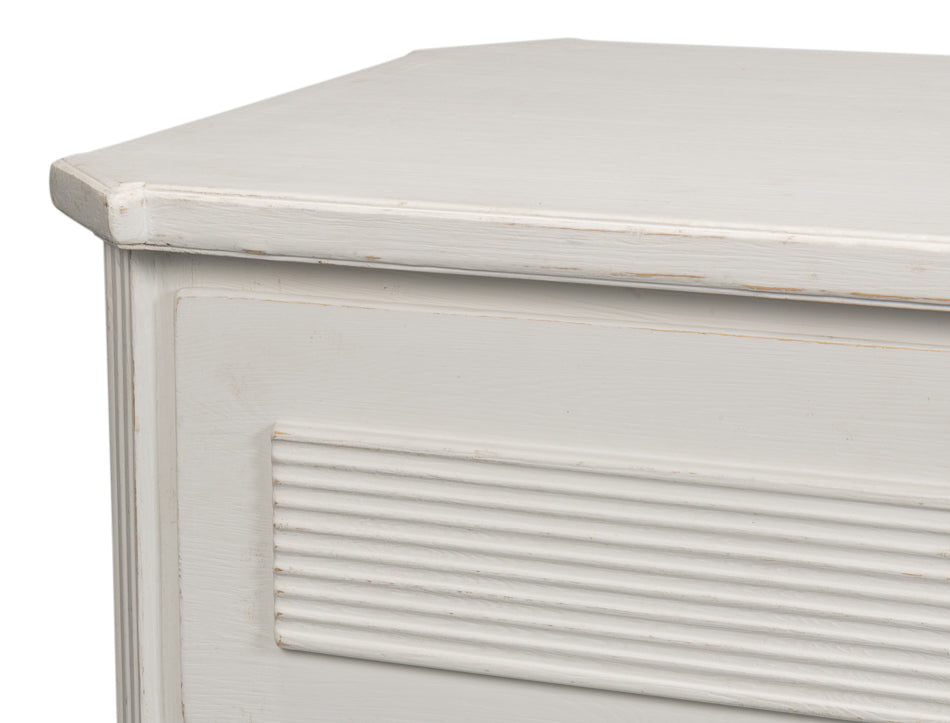 American Home Furniture | Sarreid - Altus Commode - Antique White