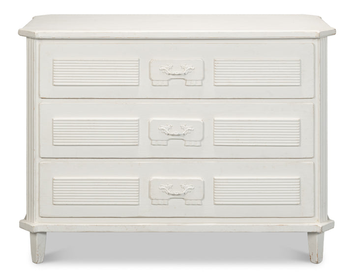 American Home Furniture | Sarreid - Altus Commode - Antique White