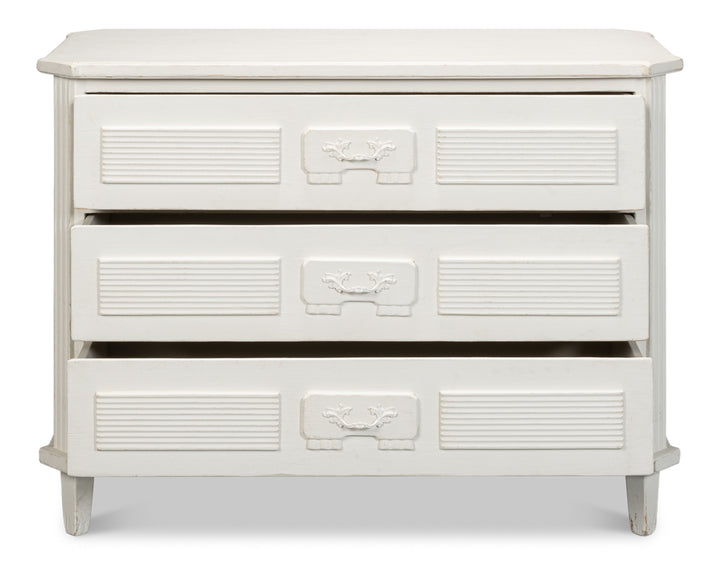 American Home Furniture | Sarreid - Altus Commode - Antique White