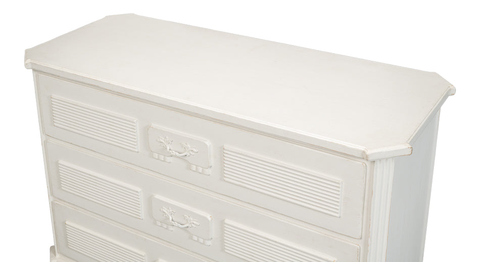 American Home Furniture | Sarreid - Altus Commode - Antique White