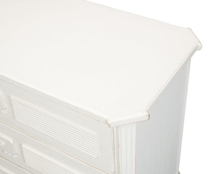 American Home Furniture | Sarreid - Altus Commode - Antique White