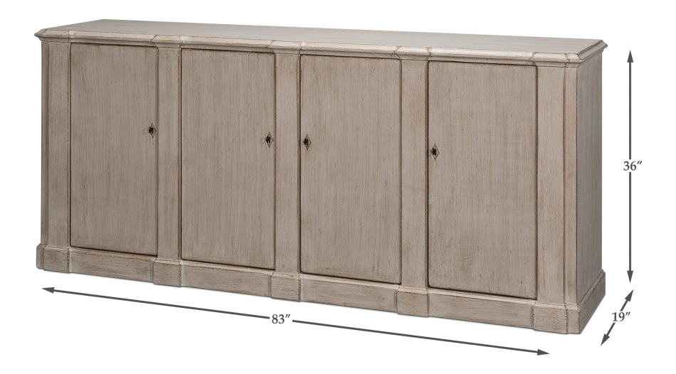 American Home Furniture | Sarreid - Villefranche Sideboard - Stone Grey