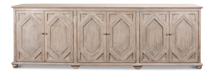 American Home Furniture | Sarreid - Six Diamonds Sideboard - French Grey