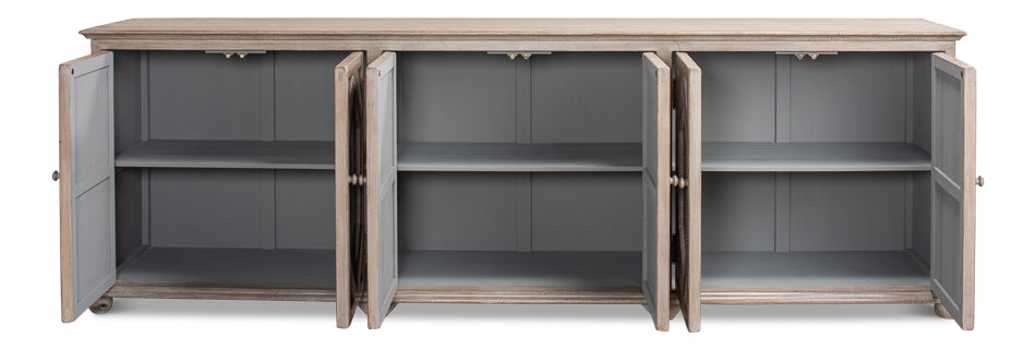 American Home Furniture | Sarreid - Six Diamonds Sideboard - French Grey