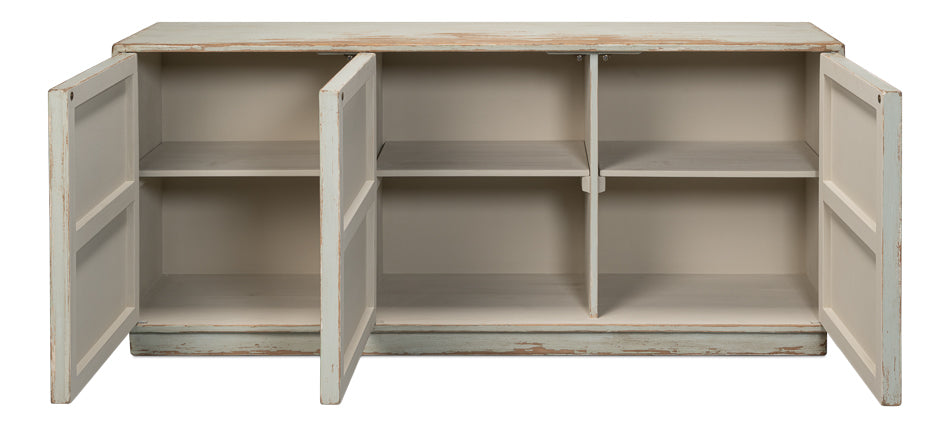American Home Furniture | Sarreid - Louvered Sideboard - Sage