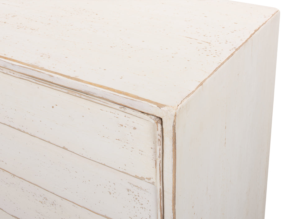 American Home Furniture | Sarreid - Louvered Sideboard - Whitewash