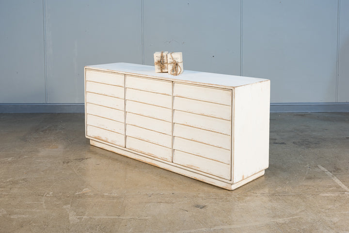 American Home Furniture | Sarreid - Louvered Sideboard - Whitewash