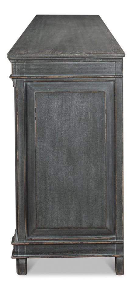 American Home Furniture | Sarreid - Marksman Sideboard - Concrete Grey