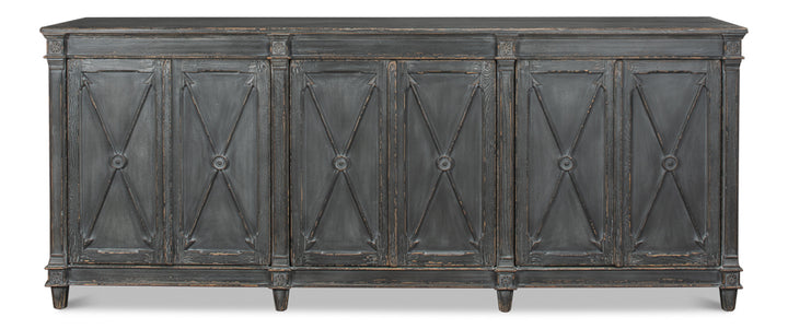 American Home Furniture | Sarreid - Marksman Sideboard - Concrete Grey