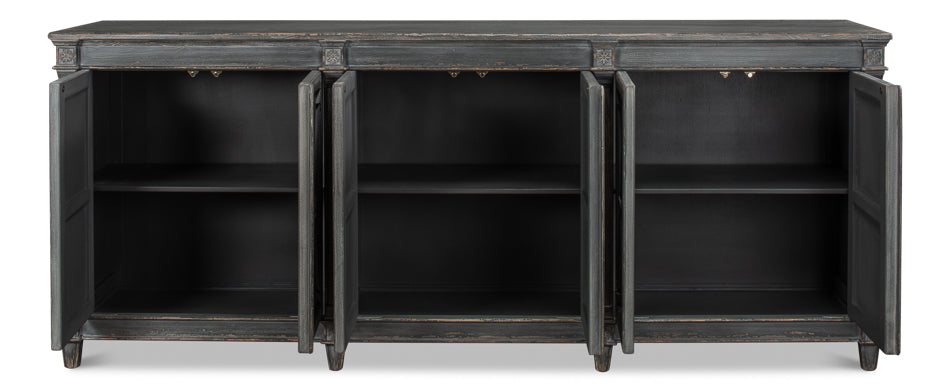 American Home Furniture | Sarreid - Marksman Sideboard - Concrete Grey