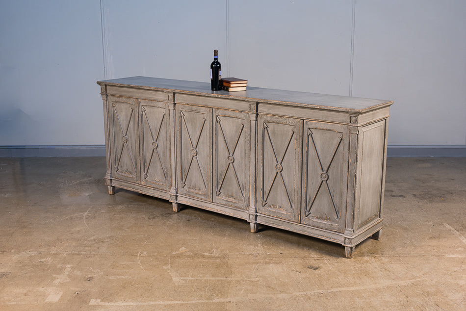 American Home Furniture | Sarreid - Marksman Sideboard - Concrete Grey