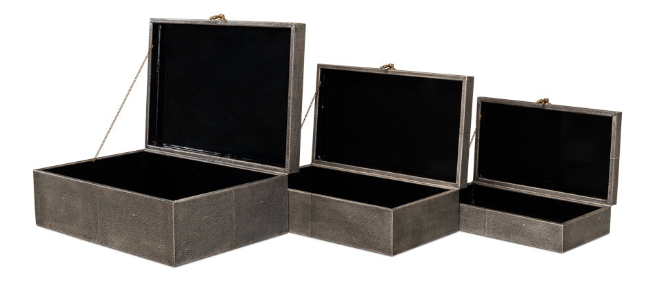 American Home Furniture | Sarreid - Cosmos Nesting Boxes - Set Of Three