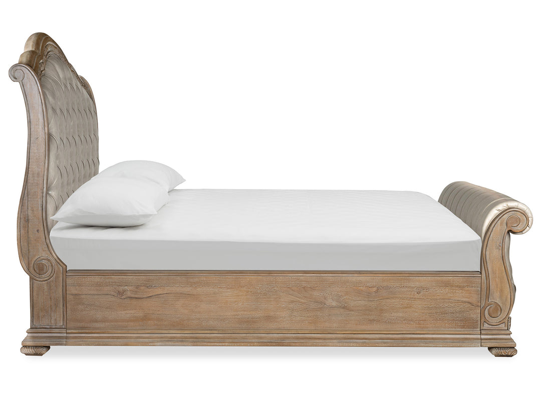 Marisol Fawn California King Upholstered Sleigh Bed - B5132-72