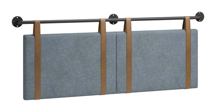 Zeva Floating Queen Headboard Gray