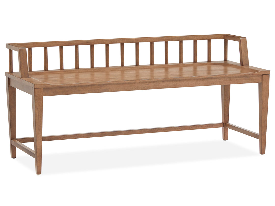 Lindon Belgian Wheat Low Back Arm Bench - D5570-79