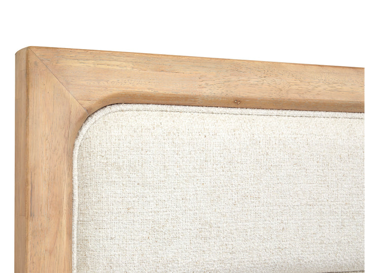 Somerset Butternut California King Upholstered Panel Bed - B5684-75