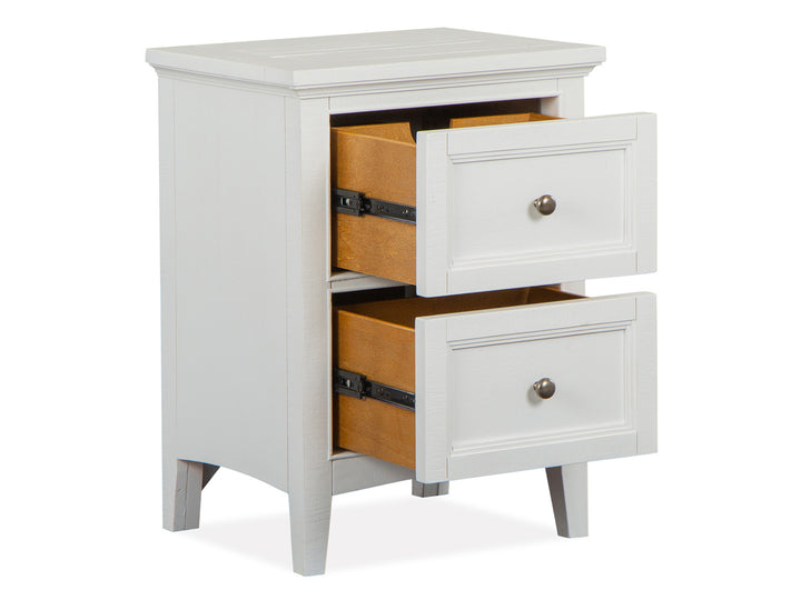 Heron Cove Chalk White And Dovetail Grey Small Drawer Nightstand - B4400-06