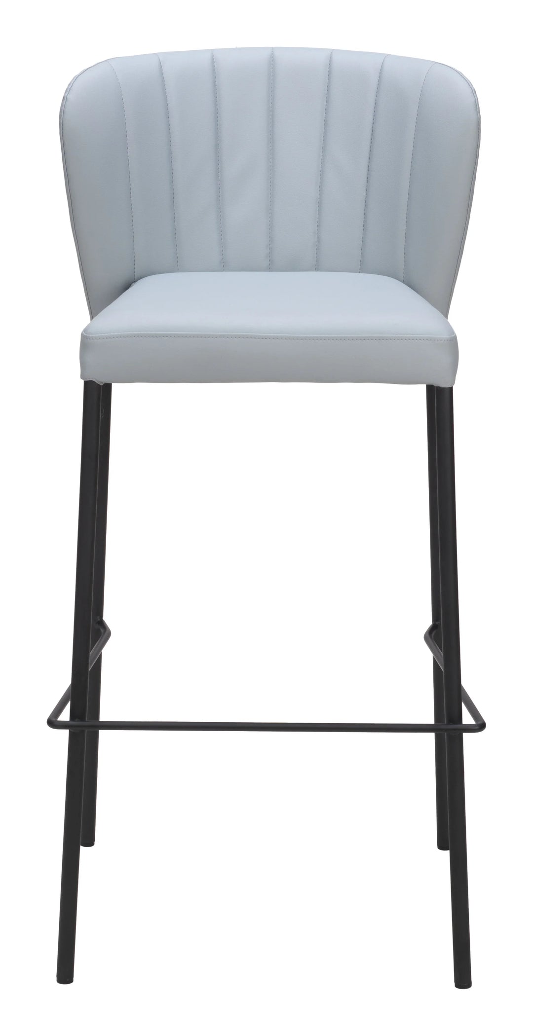 Linz Barstool (Set of 2) Gray - AmericanHomeFurniture