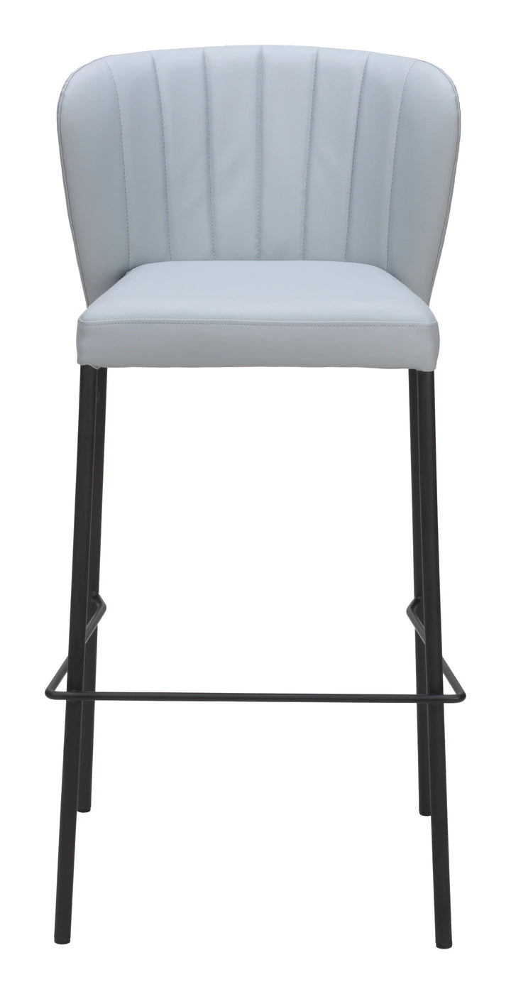 Linz Barstool (Set of 2) Gray - AmericanHomeFurniture