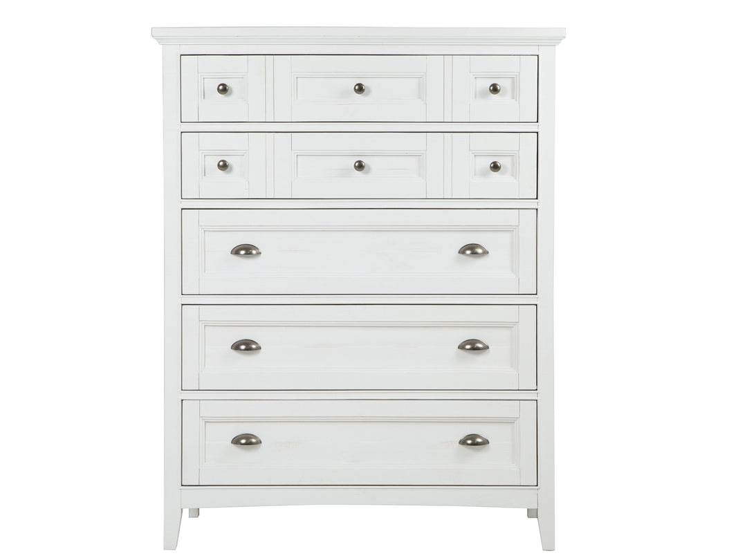 Heron Cove Chalk White And Dovetail Grey Drawer Chest - B4400-10