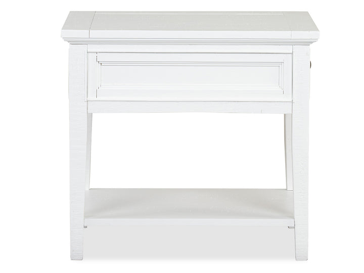 Heron Cove Chalk White Rectangular End Table - T4400-03