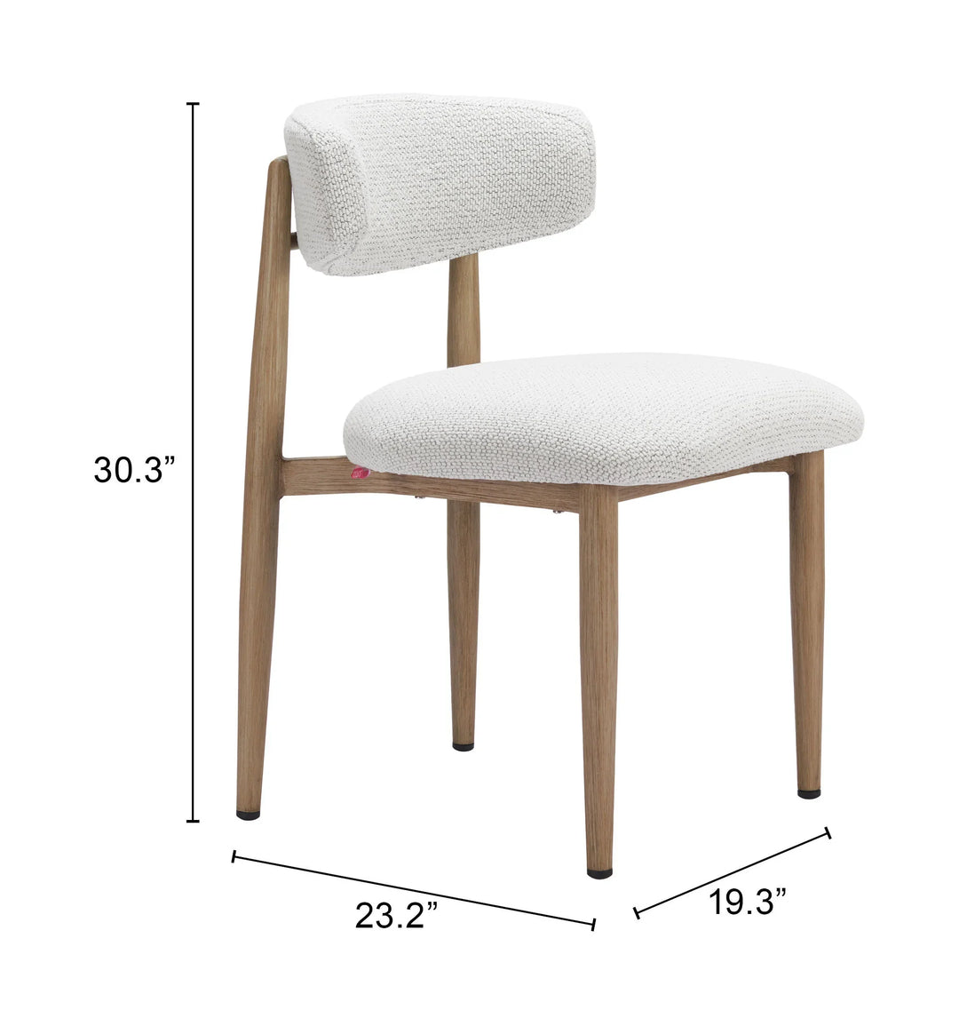 Bege Dining Chair White - AmericanHomeFurniture