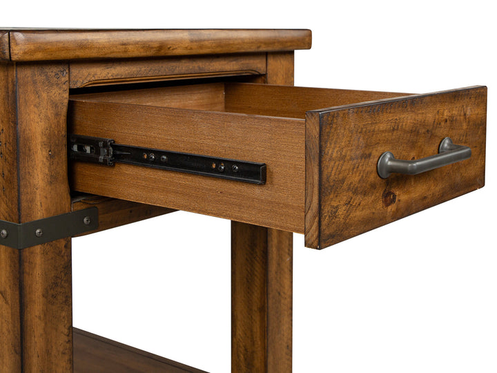 Chesterfield Farmhouse Timber Rectangular End Table - T4717-03