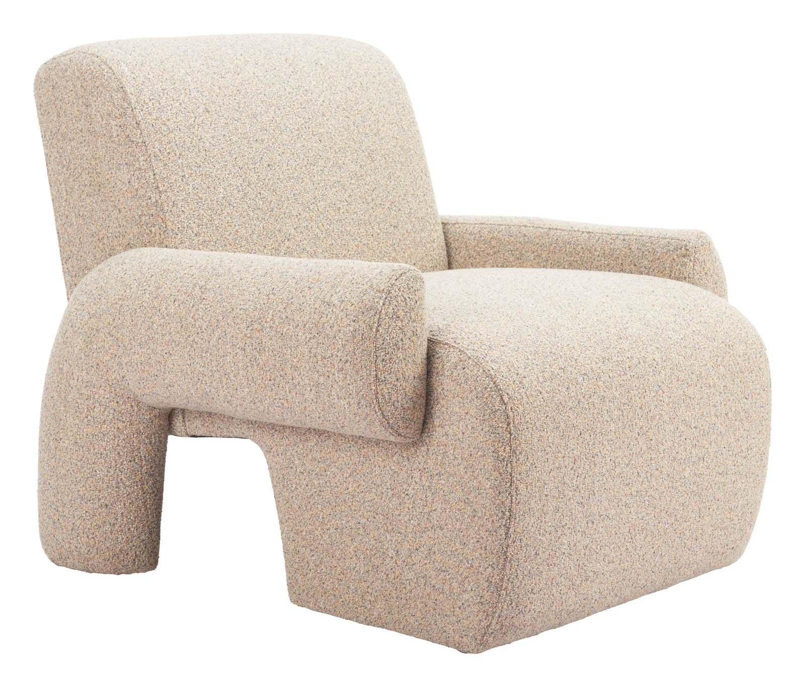 Zuo Rura Accent Chair Heathered Beige ACCENT + LOUNGE CHAIRS