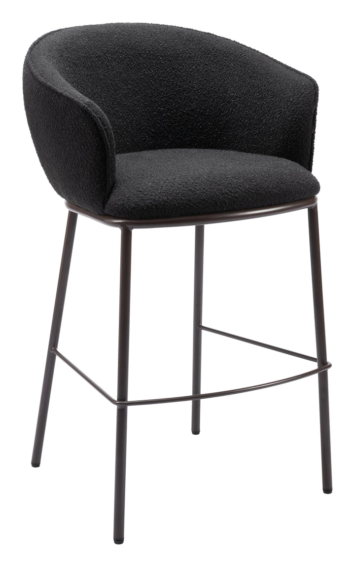 Essen Barstool Black & Bronze - AmericanHomeFurniture