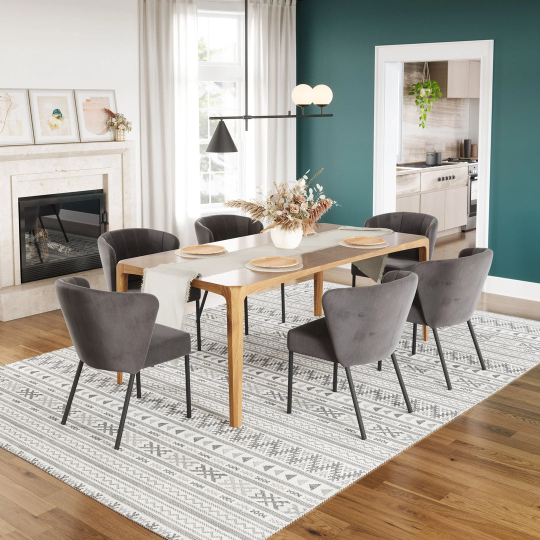 Aimee Dining Chair (Set of 2) Gray - AmericanHomeFurniture