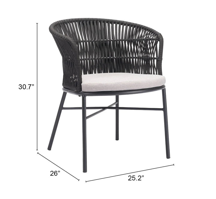 Freycinet Dining Chair (Set of 2) Black - AmericanHomeFurniture