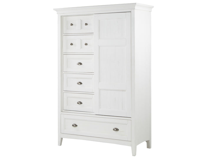 Heron Cove Chalk White And Dovetail Grey Door Chest - B4400-13