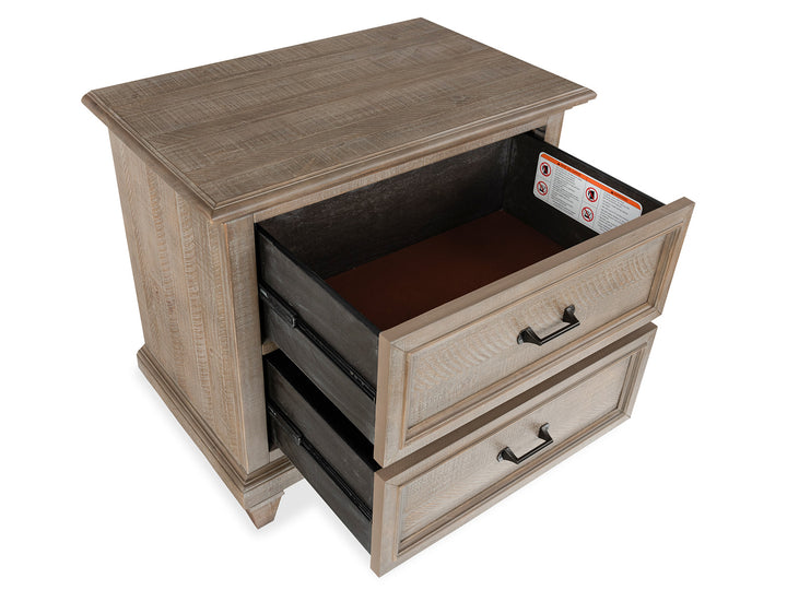 Lancaster Dovetail Grey Drawer Nightstand - B4352-01