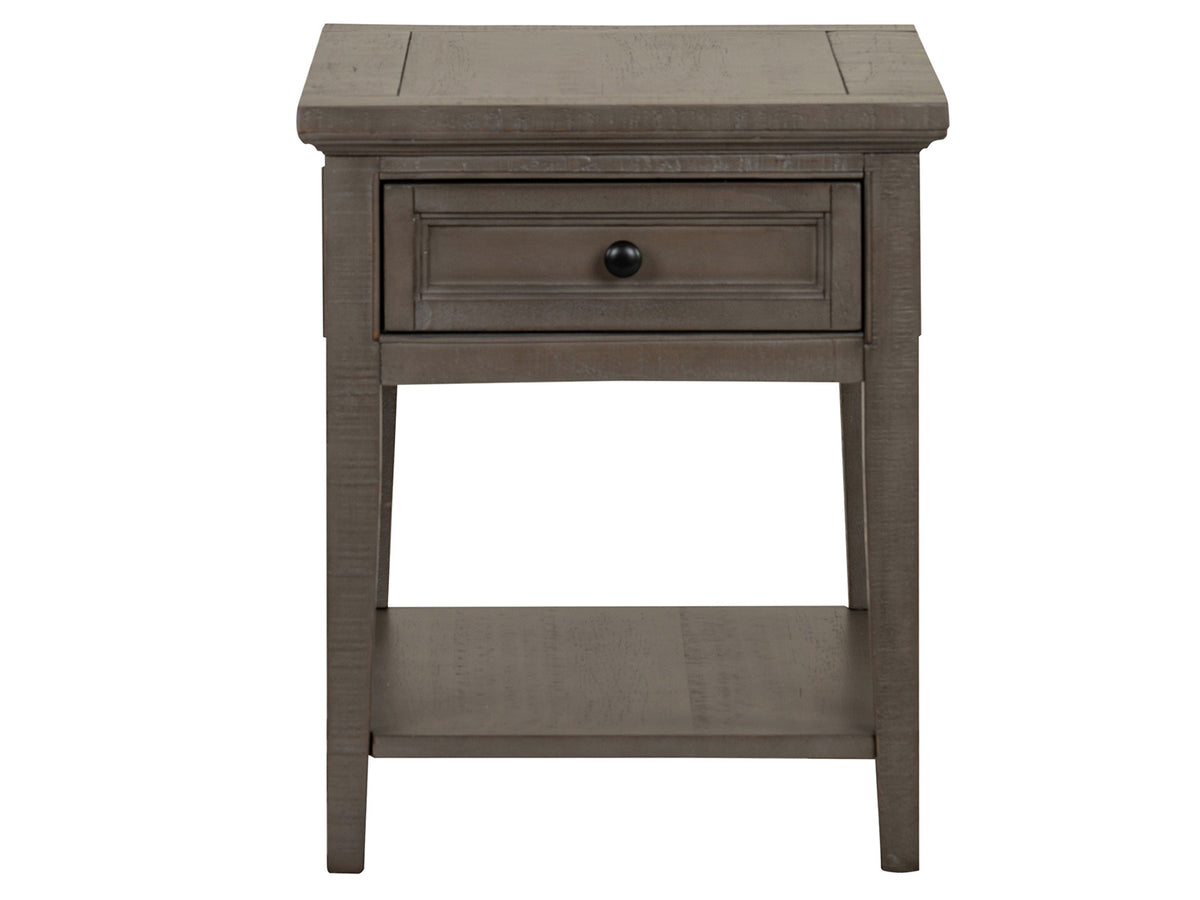 Paxton Place Dovetail Grey Rectangular End Table - T4805-03
