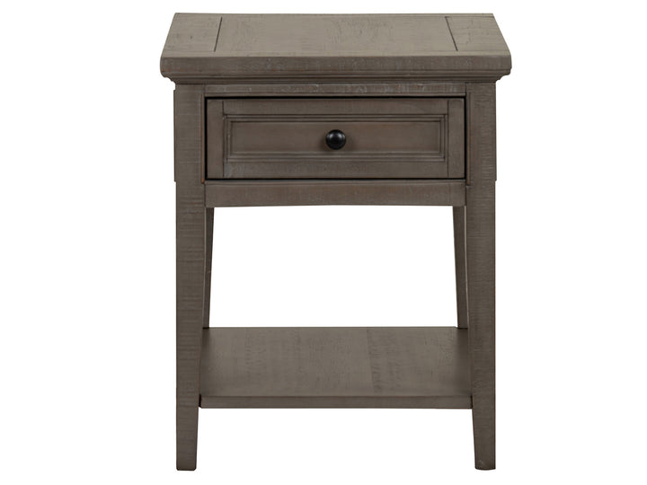 Paxton Place Dovetail Grey Rectangular End Table - T4805-03