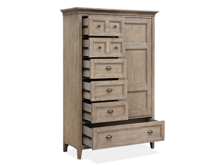Paxton Place Dovetail Grey Door Chest - B4805-13