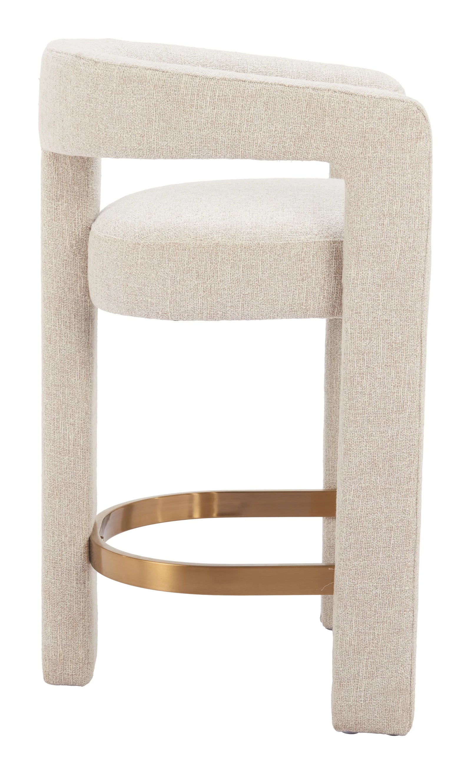Zuo Saiko Counter Stool Beige BAR STOOLS + COUNTER STOOLS